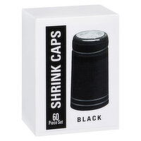 Abc Cork - Black Shrink Caps, 60 Each