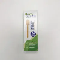 Eco Guardian - Spoons Wooden 6.25In, 24 Each