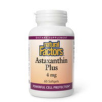 Natural Factors - Astaxanthin Plus 4mg, 60 Each