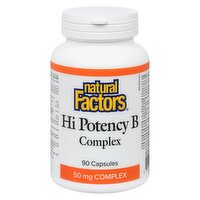 Natural Factors - Hi Potency B Complex 50MG, 90 Each