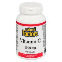 Natural Factors - VITAMIN C 1000MG, 90 Each