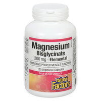 Natural Factors - Magnesium Bisglycinate, 120 Each