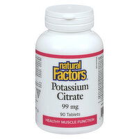 Natural Factors - Potassium Citrate 99mg, 90 Each