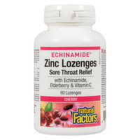 Natural Factors - Zinc Lozenges Cherry, 60 Each