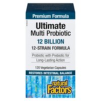 Natural Factors - Ultimate Multi Probiotic 12 Billion, 120 Each