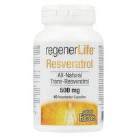 Natural Factors - RegenerLife Resveratrol, 60 Each