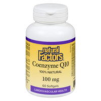 Natural Factors - Coenzyme Q10 100mg, 60 Each