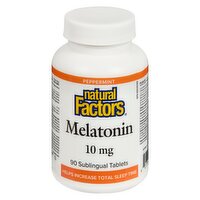 Natural Factors - Melatonin 10mg Sublingual, 90 Each