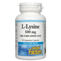 Natural Factors - L-Lysine 500mg, 90 Each