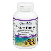 Natural Factors - Stress Relax Serenity Formula, 60 Each