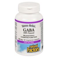 Natural Factors - Stress Relax Gaba 100mg, 90 Each