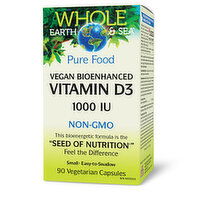 Natural Factors - NATFAC Vegan Vitamin D3 1000IU, 90 Each