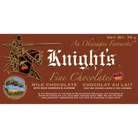 Knight's - Milk Chocolate Bar - Sour Cherry & Almond, 70 Gram