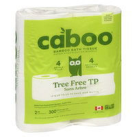 Caboo - Bamboo Bath Tissue, 4 Each