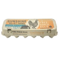 Sunshine Valley - Extra Large Free Range Eggs, 12 Each
