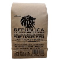 Republica Coffee - Lions Den, Light Roast Blend, 454 Gram