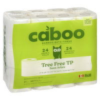 Caboo - Bamboo & Sugarcane 2Ply Bathroom Tissue, 24 Each