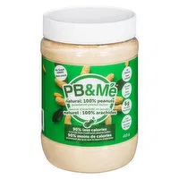 Pb&Me - Powdered Peanut Butter, No Sugar Added, 453 Gram