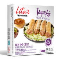 Litas - Vegan Taquitos Bean & Cheeze, 280 Gram