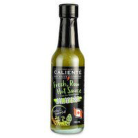 Caliente Hot Sauce Company - Jalapeno Fresh, Raw Hot Sauce, 153 Millilitre