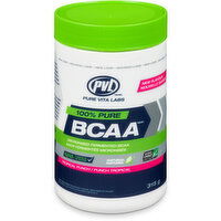 PVL PURE BCAA - 100% Micronized Fermented BCAA Tropical Punch, 315 Gram