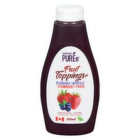 Superfruit Puree - Fruit Topping Wild Blueberry & Strawberry, 250 Millilitre