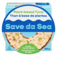 SAVE DA SEA - SPREAD PLANT BASED TUNA CREAMY CASHEW, 185 Gram