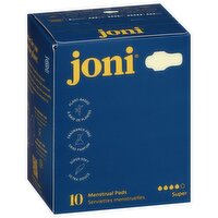 Joni - Organic Bamboo Liners, 10 Each