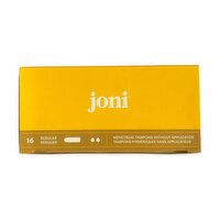 Joni - Organic Cotton Regular Tampons, 16 Each