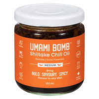 UMAMI - Bomb Shitake Chili Oil Medium, 250 Millilitre