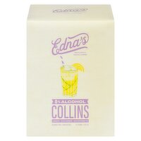 Ednas - Non Alcoholic Cocktail Collins 4 PK, 4 Each