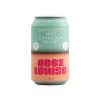 Geez Louise - Sparkling Water Cantaloupe, 355 Millilitre