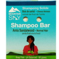 Mountain Sky - Shampoo Bar Sandalwood, 60 Gram