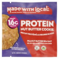 Made WITH Local - PROTEIN Nut Butter Cookie - Peanut Butter Seas Salt, 68 Gram
