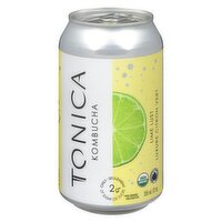 Tonica - Kombucha Lime Lust Low Sugar Organic, 355 Millilitre