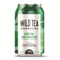 Wild Tea Kombucha - Hard Lime, 355 Millilitre