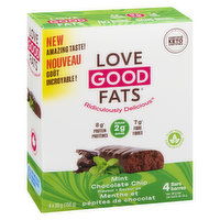 LOVE GOOD FATS - Snack Bar Mint Chocolate Chip, 4 Each