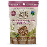 Home Grwn Lvng Foods - Sprouted Walnuts, 100 Gram