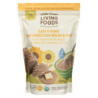 Home Grwn Lvng Foods - U Bake Bread Mix Sunflower Chia, 500 Gram