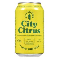 CITY SELTZER - City Citrus Flavoured Sparkling Water, 355 Millilitre