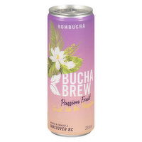 Bucha Brew - Passion Fruit Kombucha, 355 Millilitre