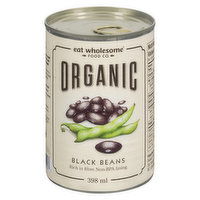 Eat Wholesome - Organic Black Beans, 398 Millilitre