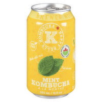 Happy Belly Kombucha - Mint, 355 Millilitre
