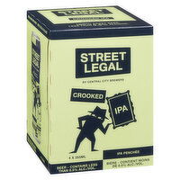 Street Legal - Crooked Dealcoholized IPA, 4 Each