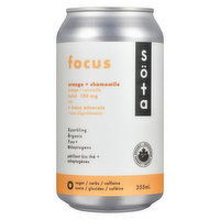 Sota - Sparkling Tea & Adaptogens Focus Organic, 355 Millilitre