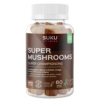 SUKU Vitamins - Super Mushrooms Gummies, 60 Each