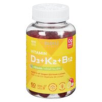 SUKU VITAMIN - D3 + K2 + B12, 60 Each