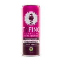 TOFINO KOMBUCHA - Organic Probiotic Kombucha, Raspberry Hibiscus, 355 Millilitre
