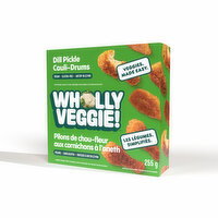 Wholly Veggie - Dill Pickle Cauliflower Drumsticks, 255 Millilitre