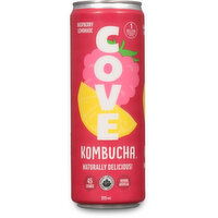 Cove - Kombucha Raspberry Lemonade, 355 Millilitre